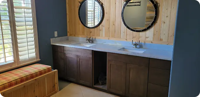 Bathroom with double sink
